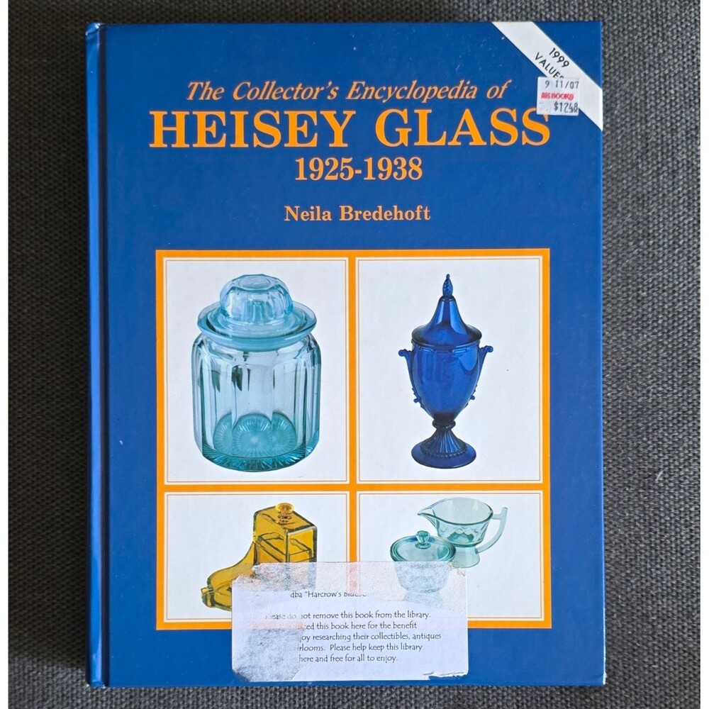 Collector Books Heisey Glass 1925-1938 Price Guide HC Illustrated Bredehoft